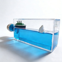 Nouvelle bouteille décorative intéressante, bateau inaffondnable, décoration intérieure, bateau de croisière, jouet liquide nordique, cadeau, ornement décoratif de bureau