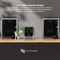 Creality Space Pi pengering filamen Plus pengering ganda 1.75/2.85mm pengaturan satu tombol untuk PLA PETG untuk Aksesori Sepeda
