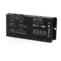 Atenuadores Digitales LAMPOW DMX512 de Alta Calidad con Pantalla Digital, Decodificador Monocromático RGB/RGBW de 1/3/4/5 Canales, 12-24V, Carga Máxima de 600W