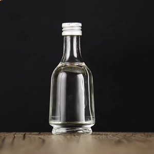 Ingrosso su ordinazione 50 ml Mini bottiglia di vino rotonda bomboniera 50 Ml <span class=keywords><strong>liquore</strong></span> piccolo Whisky Vodka bottiglia di vetro con tappo in metallo a vite - Product Image 6
