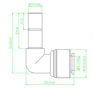 Conector de filtro de agua Lynzo de baja presión, codo de tubo de <span class=keywords><strong>1</strong></span>/<span class=keywords><strong>4</strong></span>, <span class=keywords><strong>3</strong></span>/8, <span class=keywords><strong>1</strong></span>/<span class=keywords><strong>2</strong></span>, 5/16 pulgadas para conexión de tubo RO/UF - Product Image 5