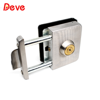 Deve Loquet Central Coulissant Serrures De Porte En Verre Accessoires De Porte Pivot Sans Cadre Porte En Verre Quincaillerie Serrure
