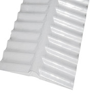Tuile de toit transparente en PMMA acrylique ondulé jaune translucide de 3 mm d'épaisseur pour lucarne