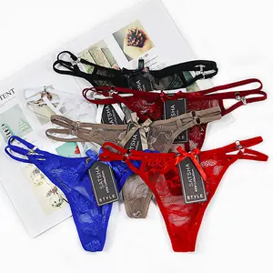 Customization Women's Embroidery Low-rise Lace Sexy Panties Female Underwear Wholesale