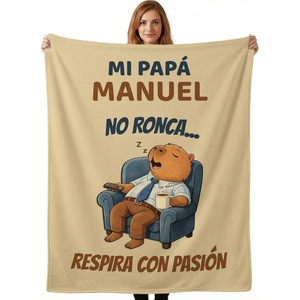 Red Sloth Bedtime Scene Flannel <b>Blanket</b> Throw <b>Blanket</b> Nap <b>Blanket</b> Wholesale Machine Washable Fade Resistant Custom Print - Product Image 3