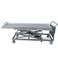 Chariot élévateur de cadavres YUSHUODA en acier inoxydable 304, capacité de charge 180 kg, personnalisable, avec frein – Offre Spéciale Matériel Funéraire
