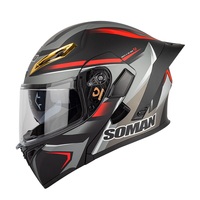 Casques de moto modulaires rabattables pour homme et femme, homologués DOT, casques intégraux rabattables, casque de moto, casque pour moto