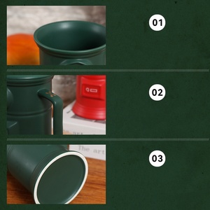 Grande tasse à café en céramique de 500 ml au design rétro de boîte aux lettres avec couvercle – Mug amusant en forme de boîte aux lettres pour boissons et lait, idéal pour la rentrée scolaire - Product Image 5