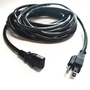 6 ft 14 AWG C13 untuk 5-15p penggantian kabel daya IEC320 C13 untuk NEMA 5-15p AC Power Cord