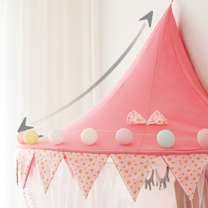 Maibeibi nordique enfants lit tente de jeu intérieur rose princesse jouer maison bébé filles berceau auvent filet enfants <span class=keywords><strong>chambre</strong></span> décor - Product Image 4