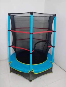 Cama de salto de Metal para interiores para niños de fábrica con redes protectoras juguetes de trampolín de primavera para el hogar - Product Image 6