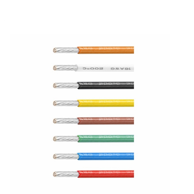 Copper Fep Coated Cable Wire High Voltage Electrical Ul1591 White Black Red Brown Yellow Blue Green Outer Inside 300V 200C