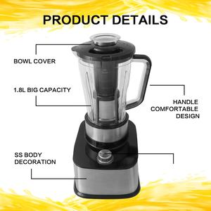 Outai fabricación exprimidor de frutas de estilo japonés licuadora de plata de acero inoxidable 800W 1000W 2200W <span class=keywords><strong>electromenager</strong></span> 8 en 1 licuadora - Product Image 6