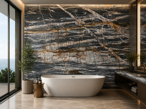 Lastra di Quarzite <span class=keywords><strong>Michelangelo</strong></span> Lucidata con Giunzioni a Libro per Pannelli Decorativi, Piani Cucina, Rivestimenti Caminetti e Piani Lavabo - Product Image 5