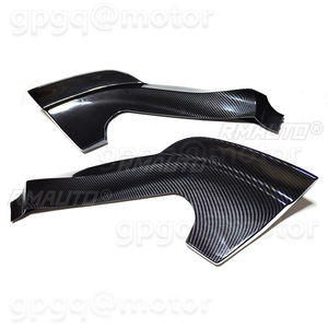 Divisor de Parachoques Delantero para Jeep Grand Cherokee SRT SRT8 2012-2016 2013 2014, Estilo Fibra de Carbono, Negro Brillante, Negro Mate - Product Image 4