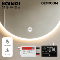 Alimentation électrique à haute puissance 500W avec interrupteur tactile, boîtier en fer, compatible AC110-240V, pour plusieurs capteurs tactiles et bandes LED