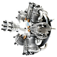 Moteur d'avion modèle NGH GF150R5, quatre temps, 150 cm³, essence, cinq cylindres radiaux, lieu d'origine Chine