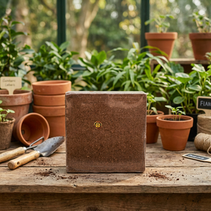Bloque de Fibra de Coco para Cultivo Hidropónico, Uso en Jardinería y Agricultura, Alta Retención de Agua, Listo para Usar, Cultivo Sostenible - Product Image 1
