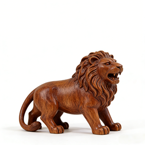 Sculpture murale africaine en bois, artisanale, style Art déco, panneau Pop Art, décoration artistique naturelle, marque Chisel pour salon et chambre à coucher - Product Image 6