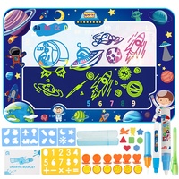 Tapis de dessin et d'écriture aquatique réutilisable pour enfants HARDWORK, grand format, toile magique à l'eau, tapis de gribouillage aquatique