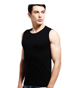 Factory Supply Mens White <strong>Black</strong> Cotton Muscle <strong>Vests</strong> Thermal Tank <strong>Top</strong> - Product Image 1