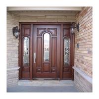 Portes en bois personnalisées Prima Villa moderne de haute qualité pour maison conceptions extérieures de portes doubles en bois porte d'entrée principale en bois