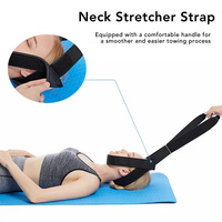 Sangle de traction cervicale Kepler avec sangle mentonnière, pour décompression chiropratique, dotée d'une poignée confortable