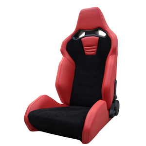 Asiento <span class=keywords><strong>Deportivo</strong></span> Reclinable Gris con Laterales de PVC para Porsche BMW, Mejora del Interior del Automóvil - Product Image 4