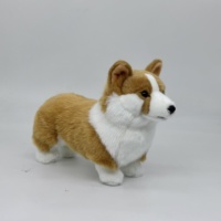 Jouet réaliste pour chien, peluche Corgi réaliste personnalisé à pattes courtes-adorable jouet en peluche, cadeau de poupée chiot pour enfants