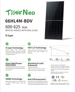 Panneaux solaires bifaciaux de type N à double verre, 144 cellules, 570W, 580W, 590W, prix direct usine - Product Image 5