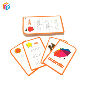 Carte da gioco educativi per bambini di marca personalizzata che stampano il gioco di carte inglese che impara le carte Flash - Product Image 3