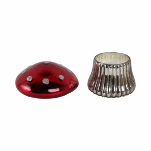 Portacandele in Vetro a Forma di Fungo, Piccolo, Decorativo per Uso Interno ed Esterno - Product Image 3
