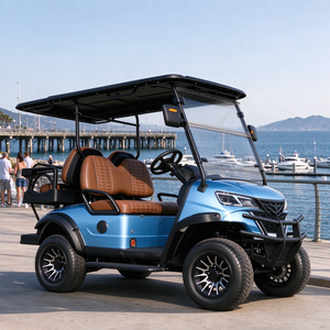 Voiturette de golf électrique BETETEK 4 places pour hôtel, navette de resort, transport des clients, alimentée au lithium - Product Image 1