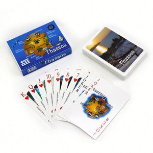 Factory Worldwide Souvenir Custom Design and Packaging 4 Color Printing Greece <b>Playing</b> <b>Cards</b> With City Names - Product Image 2