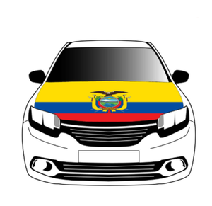 Housse de capot de <span class=keywords><strong>voiture</strong></span> personnalisée avec drapeau national, drapeau de l'Équateur 120x150cm, couvre-moteur avant pour la Coupe du Monde de Football 2026, décoration de <span class=keywords><strong>voiture</strong></span> - Product Image 1