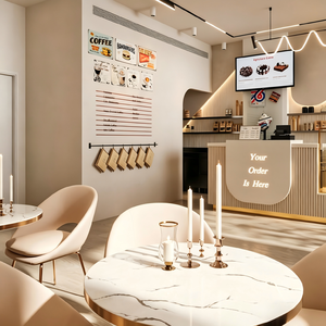 Diseño Interior Moderno, Ecológico, Reciclable y Duradero para Cafeterías y Panaderías |   Mobiliario Personalizado para Cafeterías, Solución Integral para la Instalación de Cafeterías y Panaderías - Product Image 5