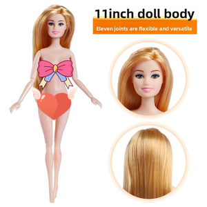 Cuerpo Desnudo <span class=keywords><strong>de</strong></span> Muñeca Hecho a Mano <span class=keywords><strong>de</strong></span> 30 cm (11 Pulgadas) con Múltiples Articulaciones, Material <span class=keywords><strong>para</strong></span> Decoraciones DIY y Juguete <span class=keywords><strong>para</strong></span> Niña - Product Image 2
