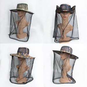 หมวกตาข่ายกันยุงสำหรับผู้ชายใส่กลางแจ้งหน้ากากตาข่ายคลุมหน้าสำหรับตกปลาเดินป่าทำสวนใช้ทุกวันหมวกแมลงผึ้ง - Product Image 2