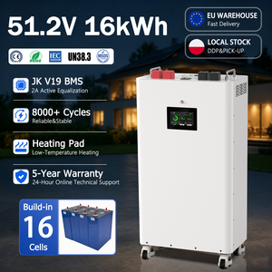 Batería de Almacenamiento de Energía Lifepo4 de 48V 16kWh 314Ah en Stock en la UE, Baterías de Litio de 51.2V con BMS JK V19 y Calefacción para Sistemas Solares - Product Image 1