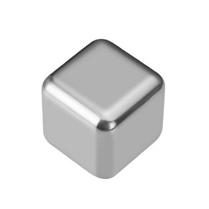 Stainless Steel Ice Cube Metal Chilling Beer Whiskey Red Wine Bar Set 6 Pcs Square Cooling Freezer Proof - Product Image 3