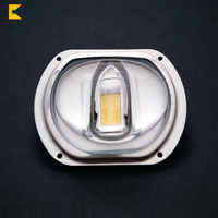 Lampadaire LED COB 50W 80W 100W TYPE2 avec lentille optique concave convexe en verre borosilicate, angle de faisceau 150x75 degrés