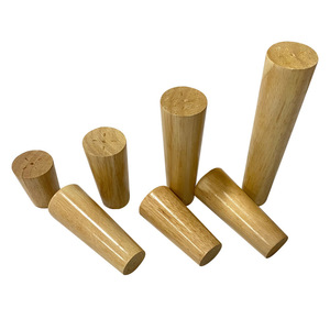 Rubberwood Furniture <b>Legs</b> Conical Wood <b>Sofa</b> Table Stool Feet 8 To 70 Mm Easy Installation Chinese Style - Product Image 4