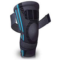 Genouillère en néoprène élastique de haute qualité, compression réglable pour adultes, protection flexible pour le fitness, le sport et la course à pied