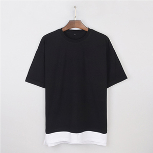 2020 de moda de alta calidad de costura ronda Collar de gran tamaño T camisa para <span class=keywords><strong>los</strong></span> hombres - Product Image 3