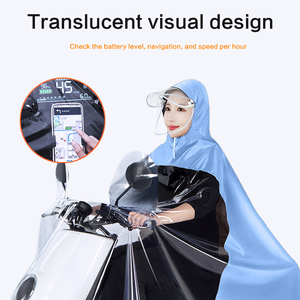 <span class=keywords><strong>Poncho</strong></span> de pluie imperméable parent-enfant en promotion, durable, résistant aux déchirures, personnalisable pour la moto, le vélo électrique et le cyclisme - Product Image 3