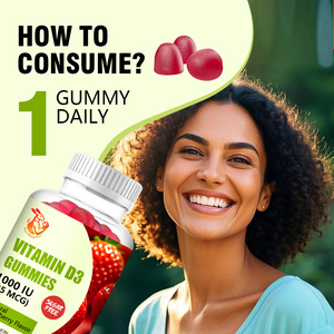 Gomitas Dietéticas Herbales Naturales de Marca Privada con Vitamina D y Sodio que Favorecen la Salud de Huesos, Dientes, Músculos e Inmunidad, Gomitas de Vitamina D3 - Product Image 2