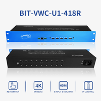 Controlador de Video Profesional 4X1 2X2 para Pantalla de 2.0, Procesador de Video 4K con 18 Salidas, Construcción Metálica, ODM OEM