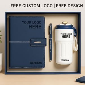 Corporate Branding Gift Set: Notebook, Metal Pen and Insulated <b>Mug</b>, Custom Engraved or Printed Logo - Product Image 5