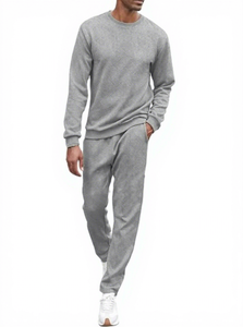 RELEVO INDUSTRIES Survêtement Homme à Capuche Sportif Hiver Décontracté Imprimé Uni 100% Coton Respirant Séchage Rapide Léger 2 Pièces - Product Image 1