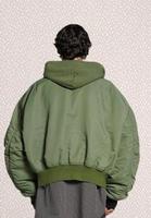 Blouson Bomber Homme Hiver 2026 Personnalisé, Style Urbain, Coupe Oversize, Épais, en Nylon, Vintage, à Capuche